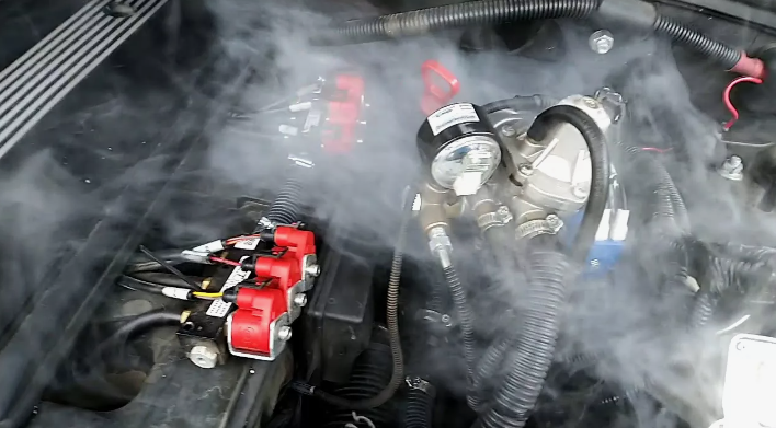 Опрессовка Двигателя Дымом